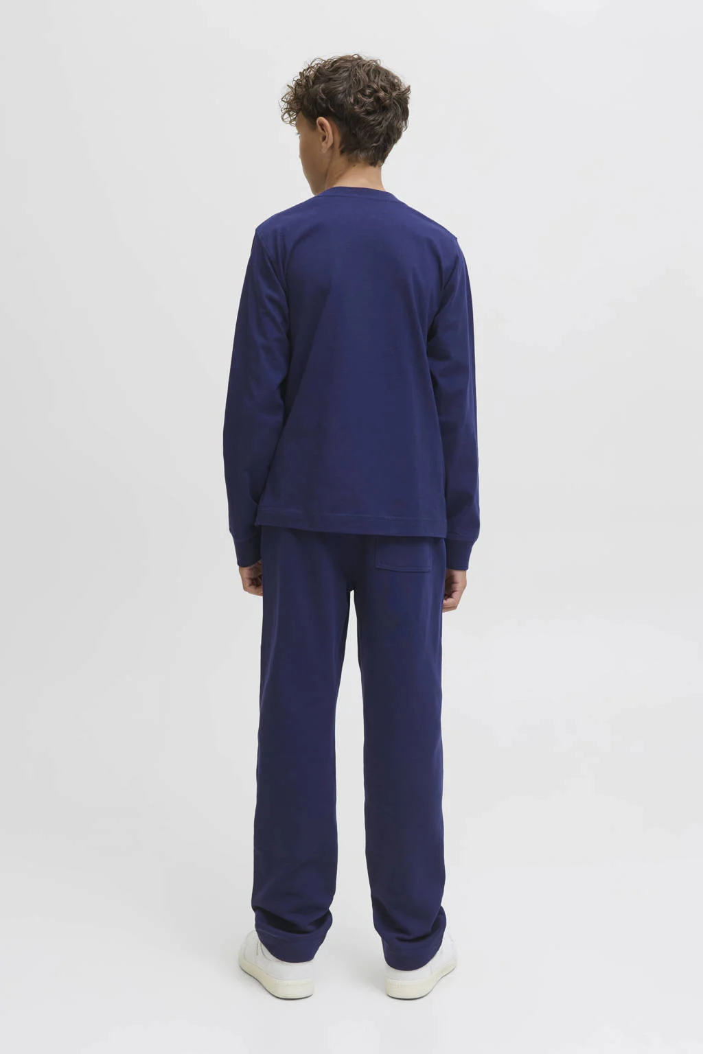 JACK & JONES JUNIOR longsleeve donkerblauw