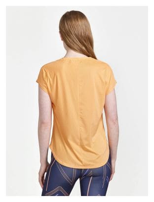Maillot manches courtes Craft Essence Femme Pêche Orange