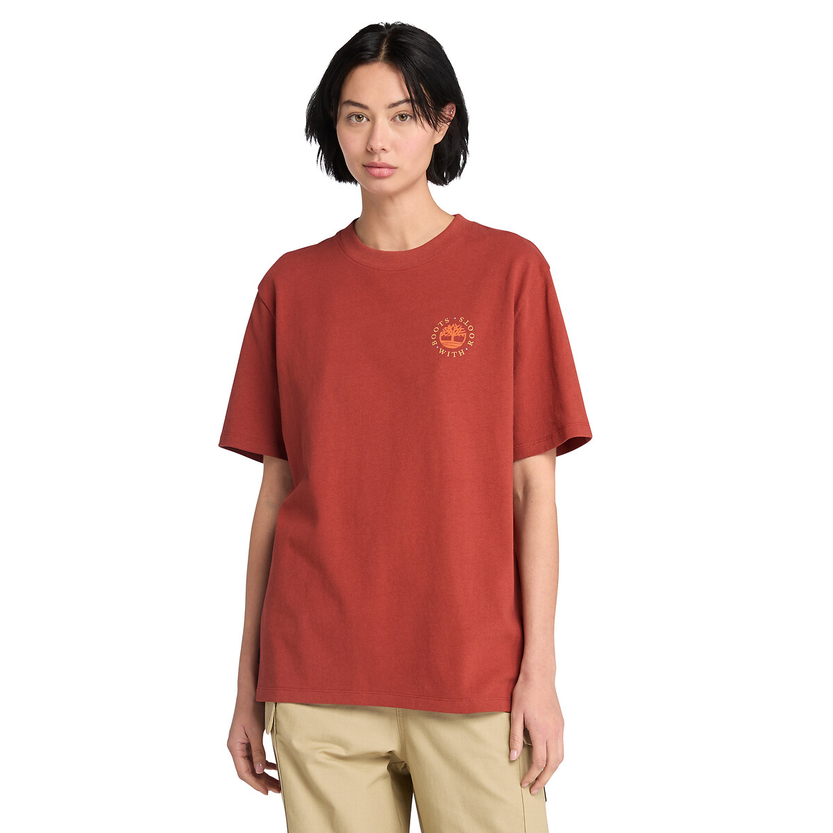 TIMBERLAND<br>Camiseta de manga curta com estampa nas costas