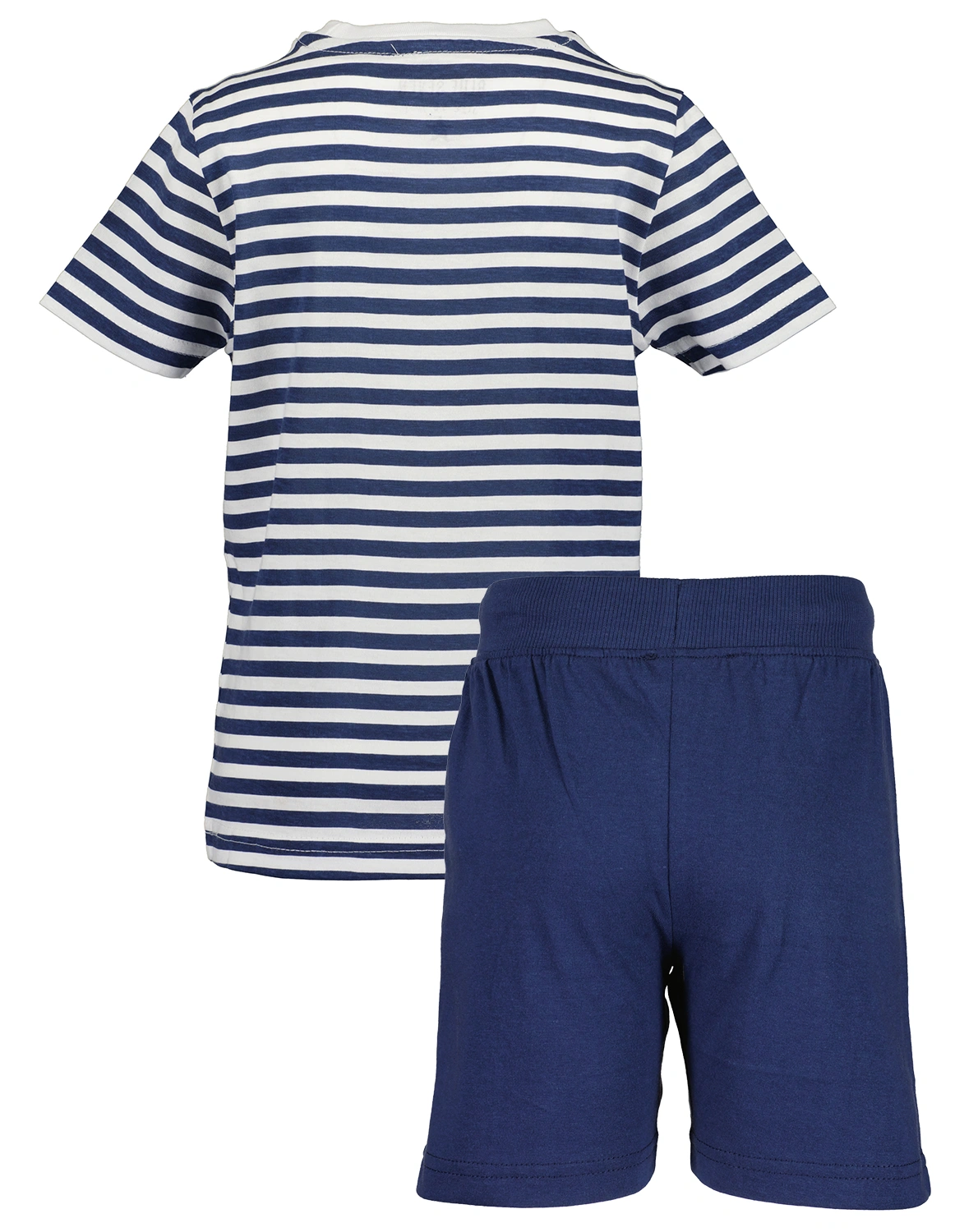 T-Shirt TRACTOR mit Bermudashorts in weiß/blau