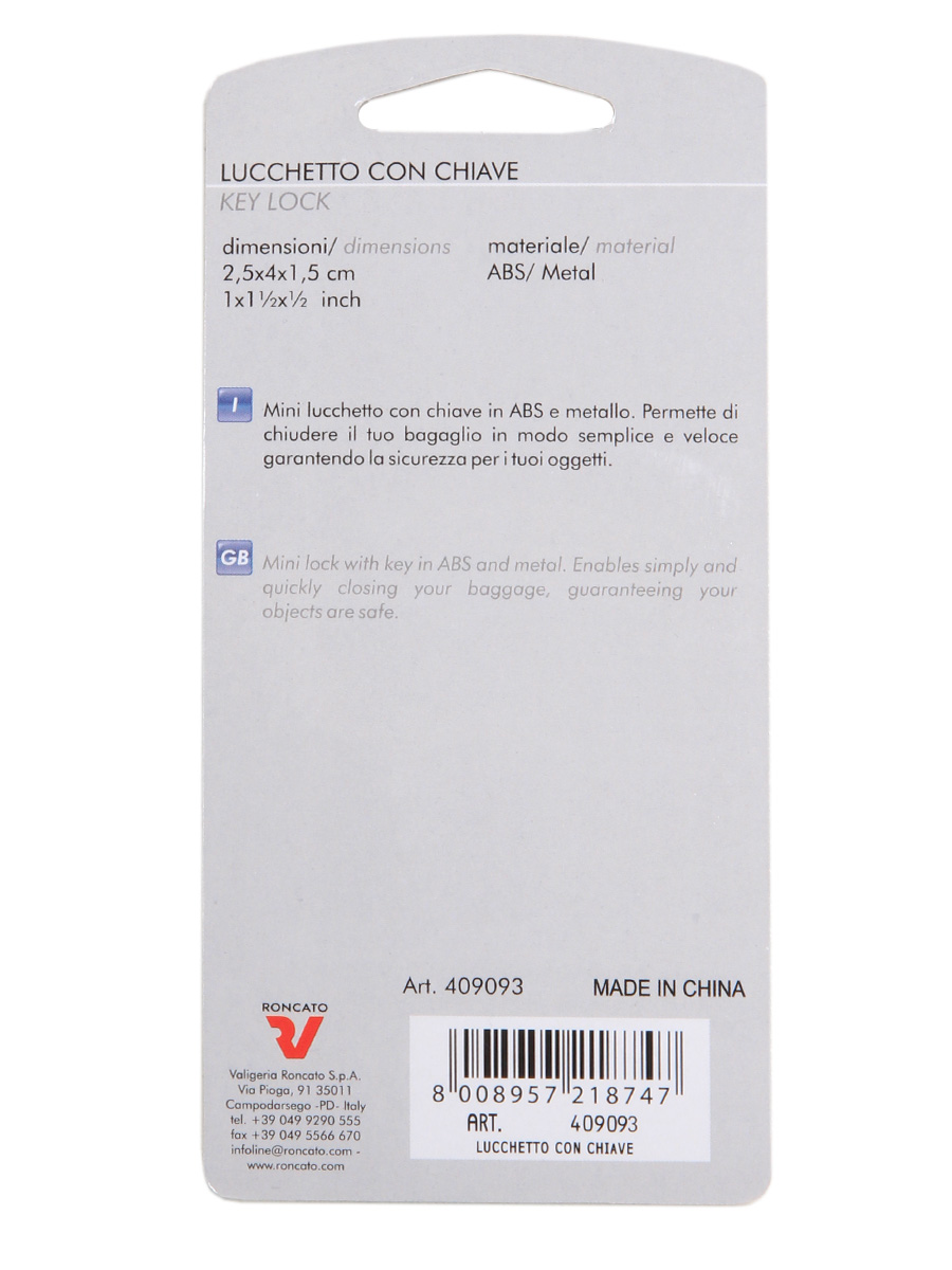 Set de 2 cadenas À clÀ Roncato
