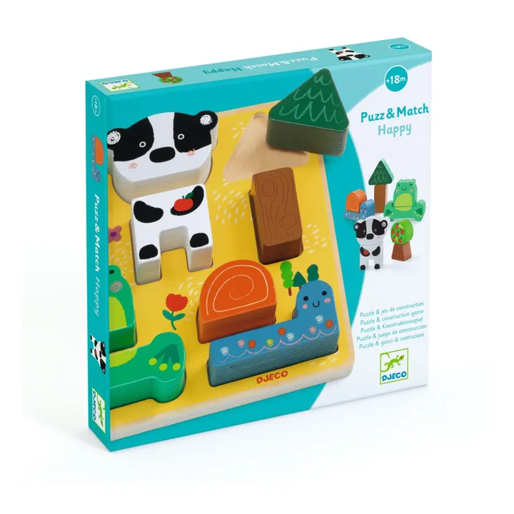 Djeco Puzzle relief Match Happy