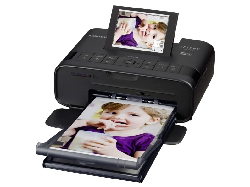 Canon SELPHY CP1300 - Printer - farve - farvesublimering - 148 x 100 mm op til 0.78 min./side (farve) - USB, USB vært, Wi-Fi - sort - (Blæk og papir sælges separat)