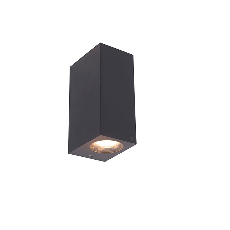 Moderne wandlamp grijs van kunststof 2-lichts - Baleno