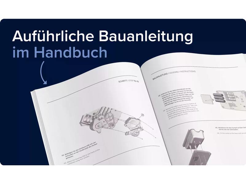 Franzis Bausatz Ford Mustang V8 Motor 1:4, Deutsch/Englisch Originalgetreues Funktionsmodell des Typ 289 V8 Motors