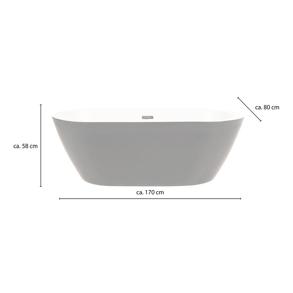 Home Deluxe Badewanne Codo Black
