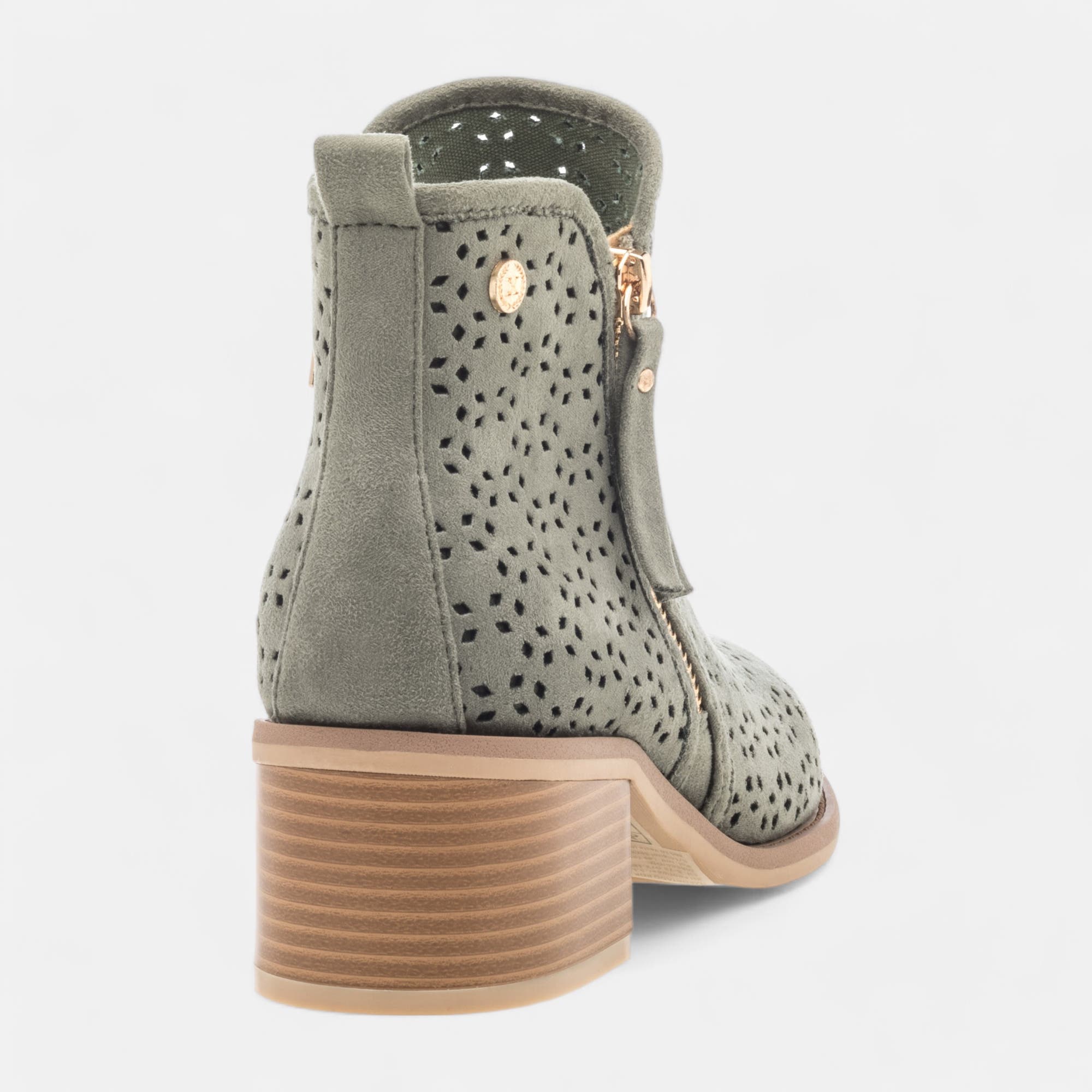 Bottines à talon Femme kaki