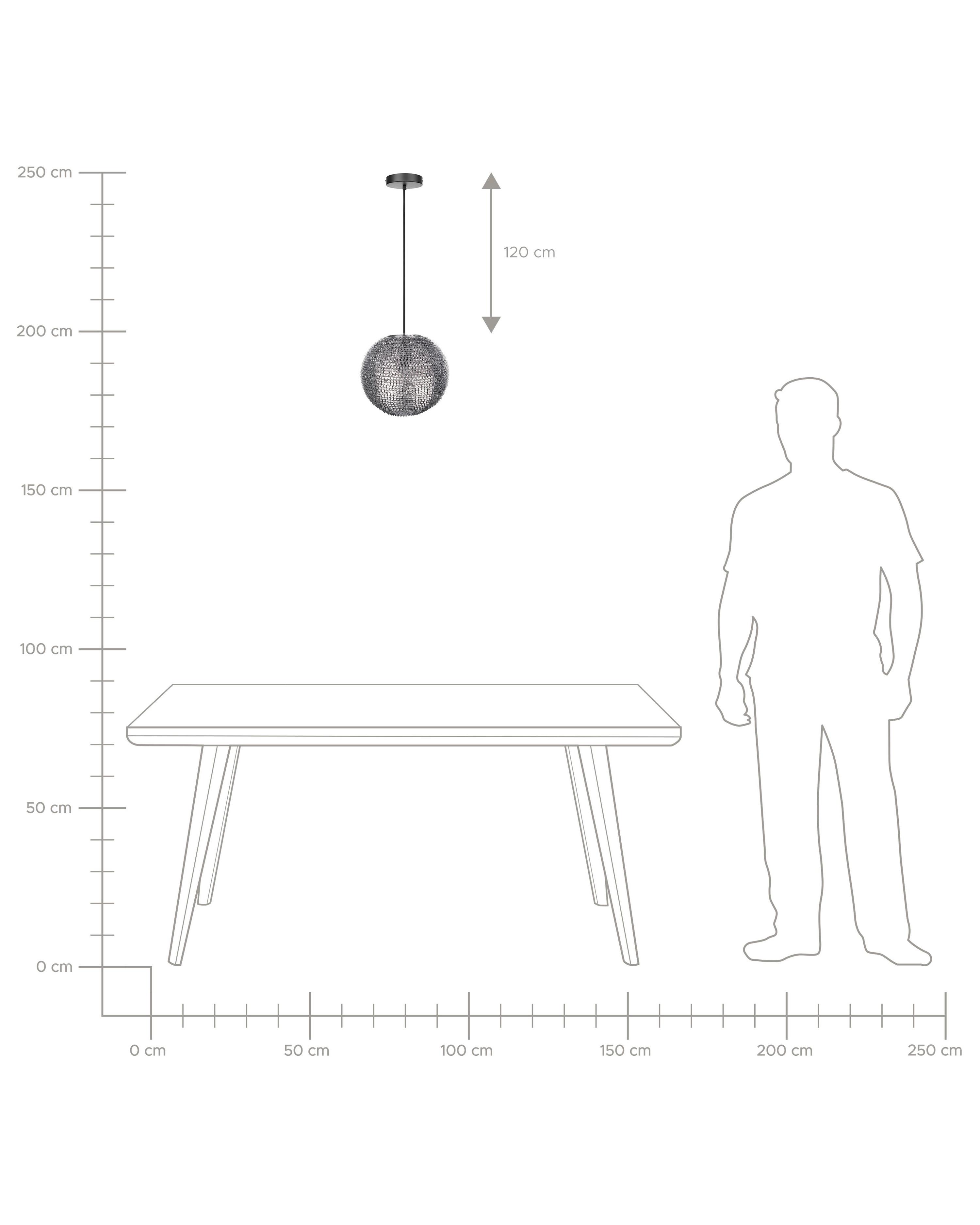 Hanglamp SEINE Metaal Zilver