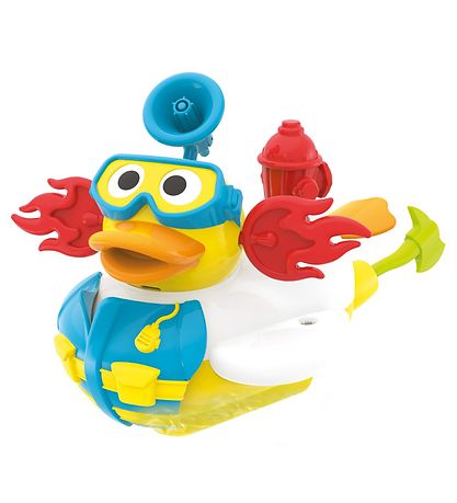 Yookidoo Badespielzeug - Jet Duck - Erstellen Sie einen Feuerweh