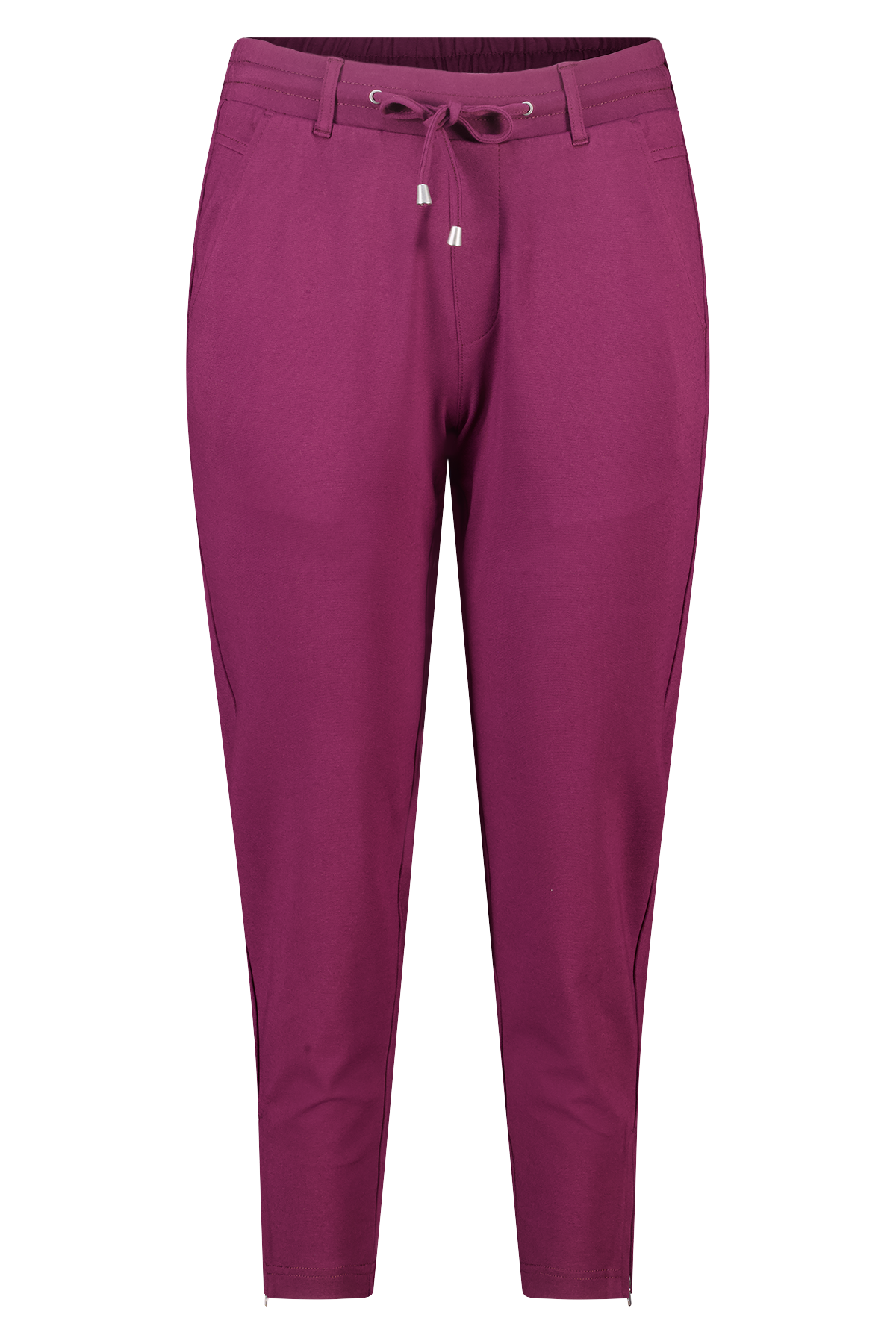 Broek met elastische tailleband Bordeaux
