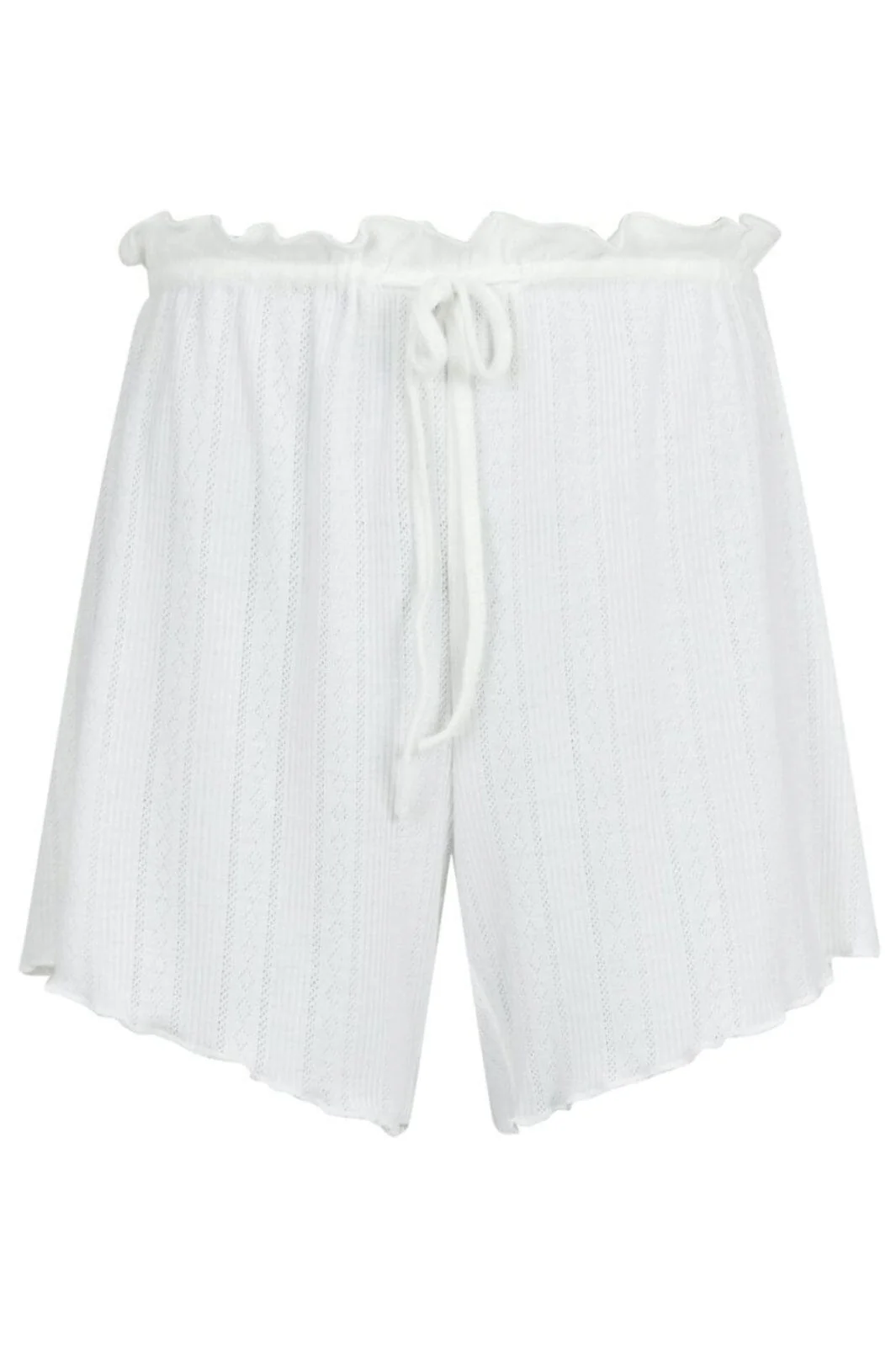 Neo Noir Merritt Pointelle Shorts white