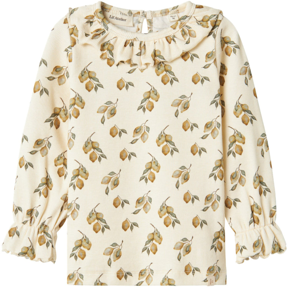 Køb Lil'Atelier Turtledove Lemon Gavo Eug Slim Bluse