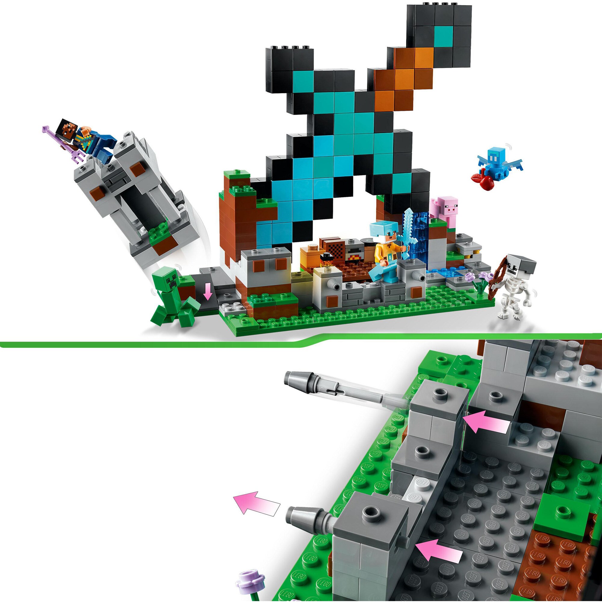 LEGO Konstruktionsspielzeug Minecraft Der Schwert-Außenposten