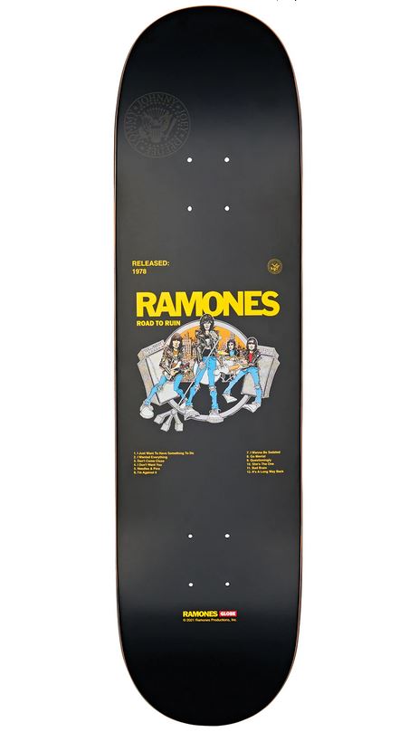 Globe G2 Ramones Deck 7.75