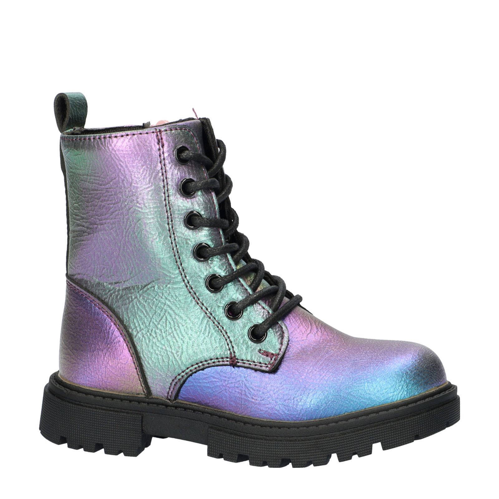 Nelson Kids veterboots paars/groen