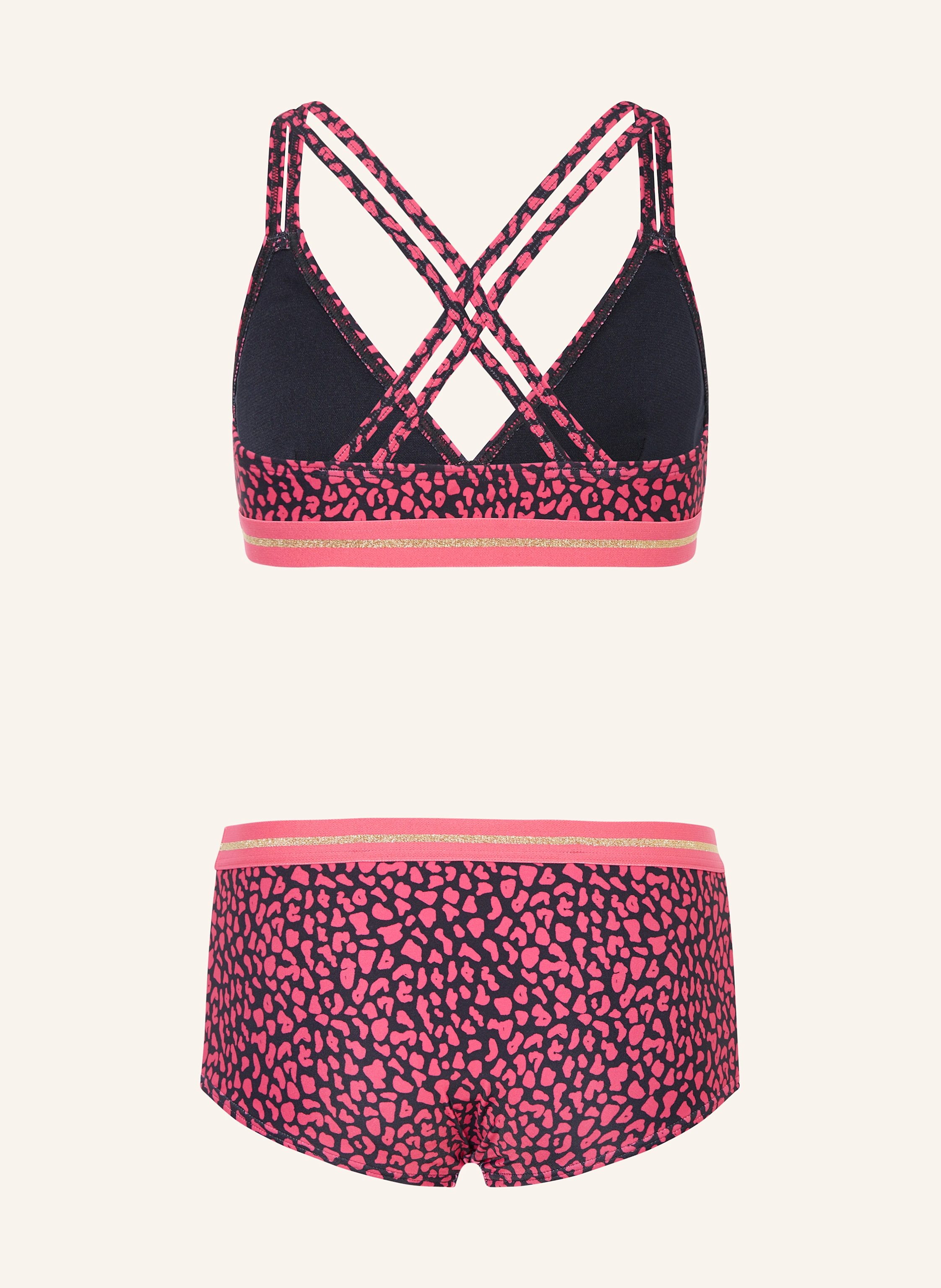 Sanetta Bralette-Bikini mit UV-Schutz 50+ mit Glitzergarn