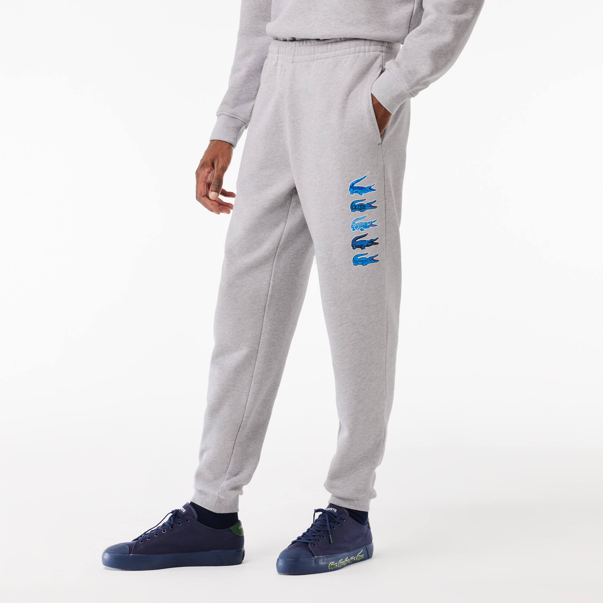 Jogger Trainingshose mit kultigem Aufdruck Trainingshosen - Grau - Lacoste - Herren