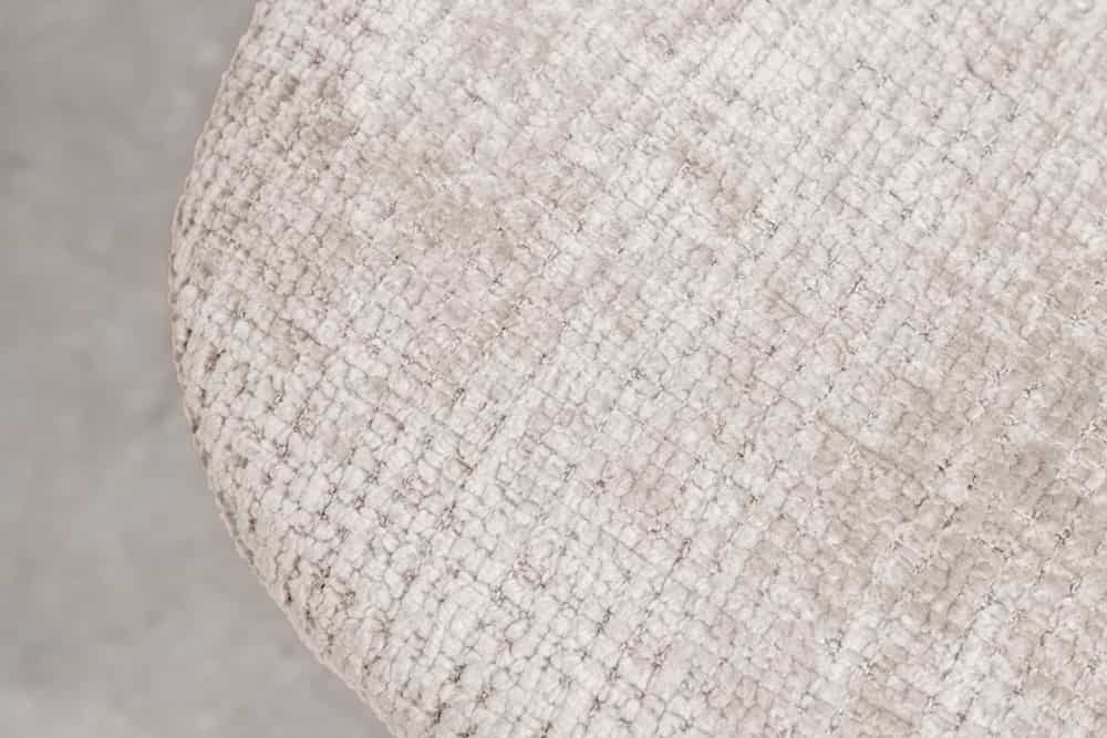 Stilvolles 2er-Set Stühle GLAMM champagner beige Chenille Cremona schwarze Metallbeine