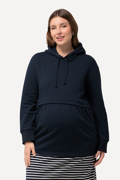 Bellieva Hoodie, GOTS, A-Line, Still-Funktion, Kapuze, Langarm, Biobaumwolle