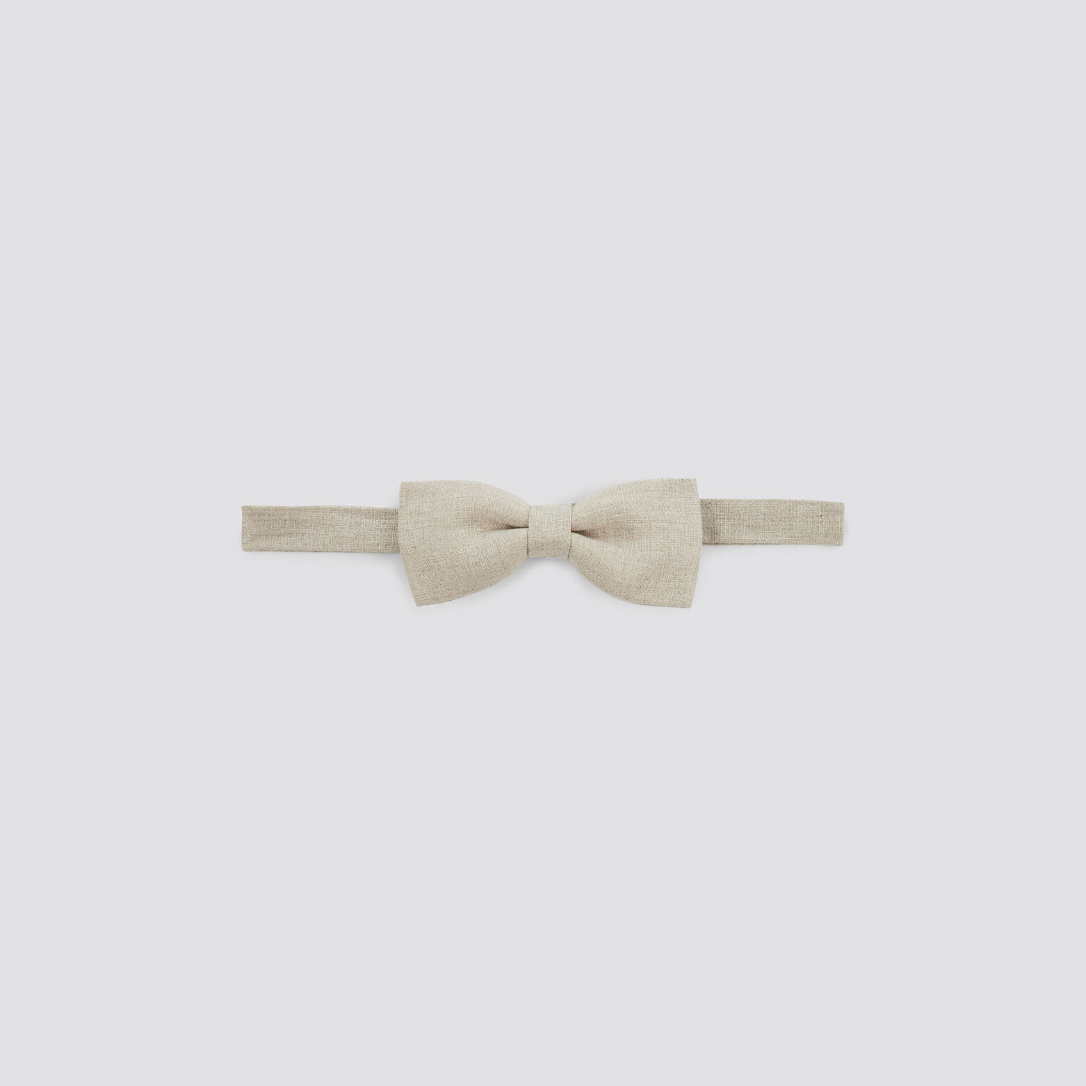 Nœud papillon chambray Beige