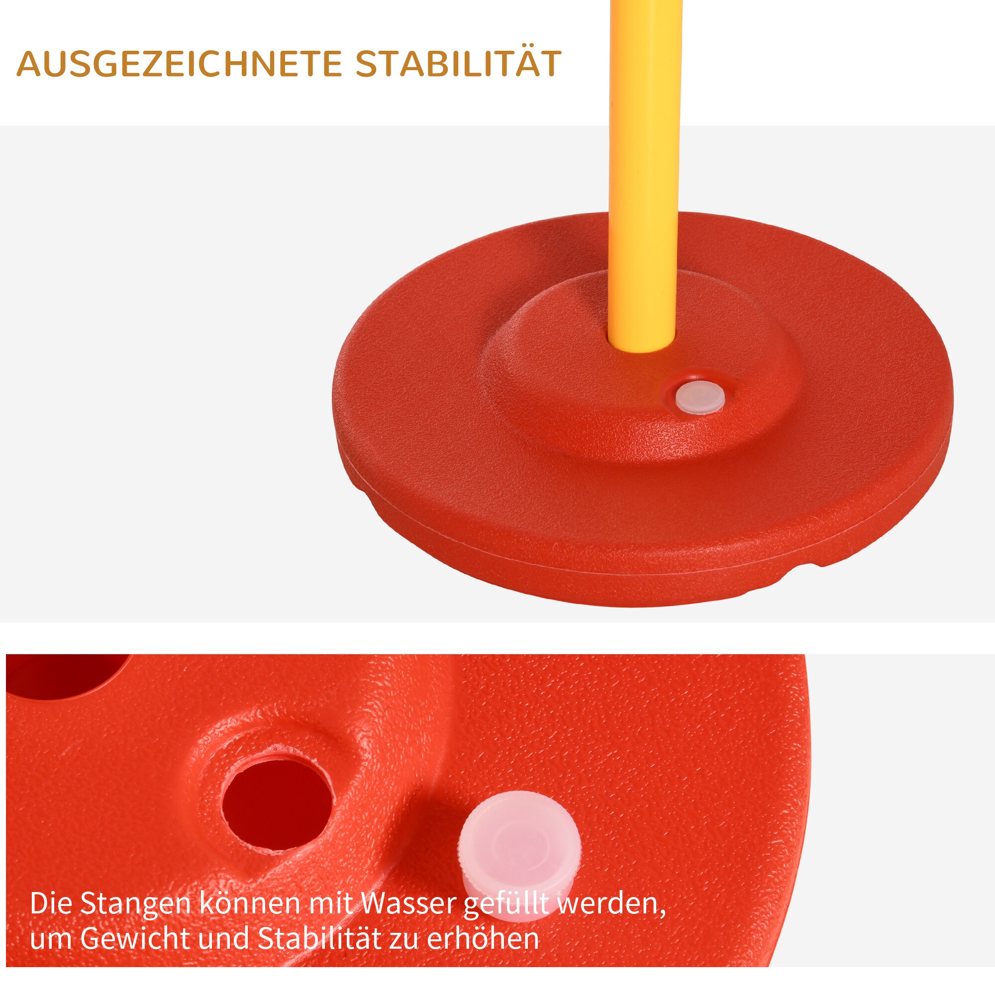 PawHut Agility Set für 4 verschiedene Trainingsvarianten gelb