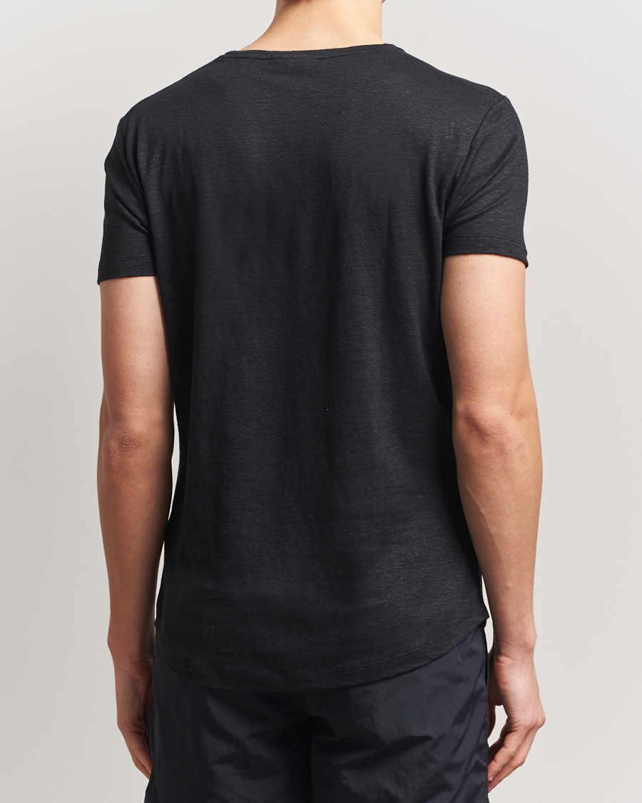 Orlebar Brown Linen T-Shirt Black