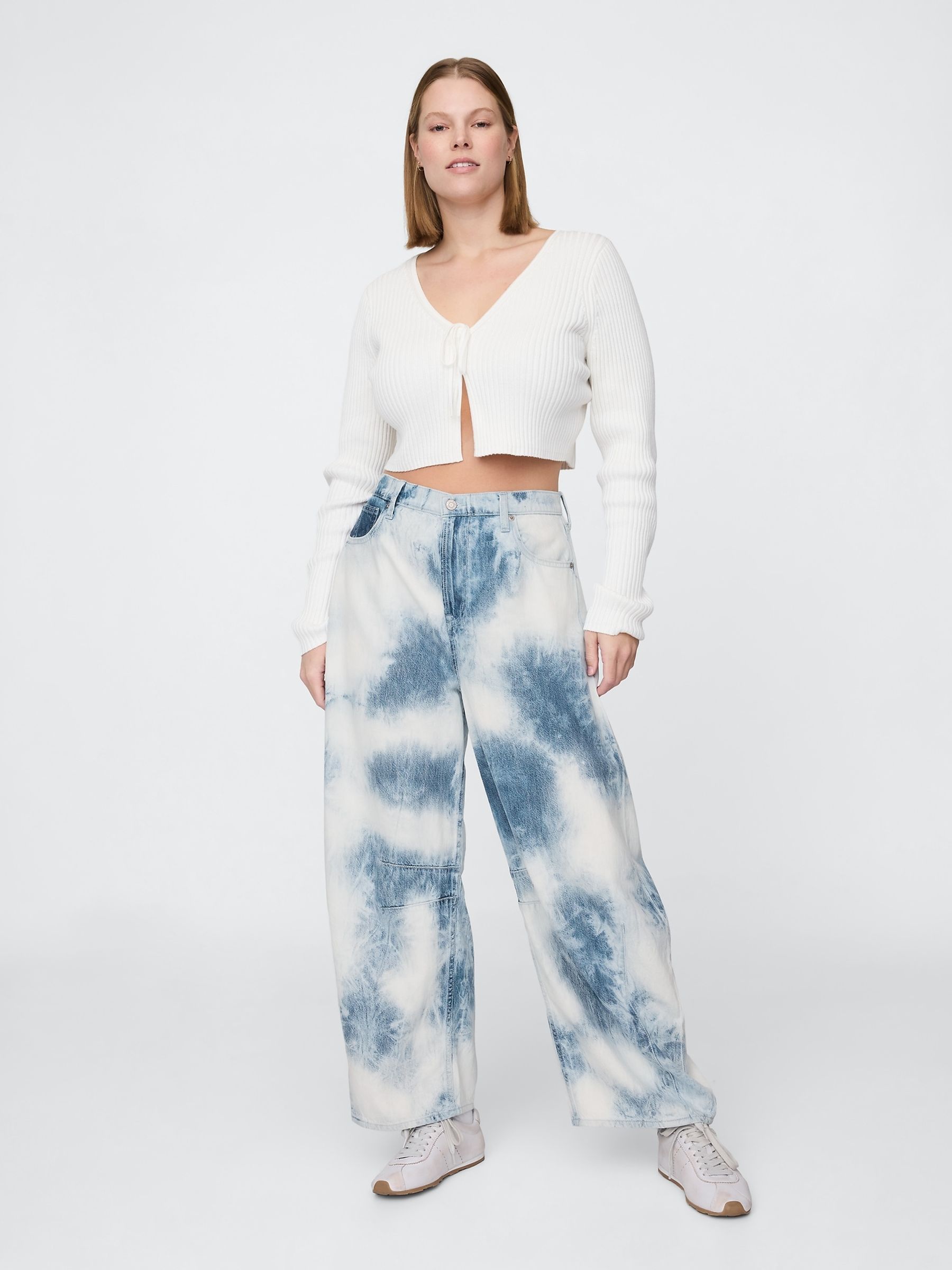 Gap UltraSoft jeans met hoge taille en hoefijzervormige pijpen