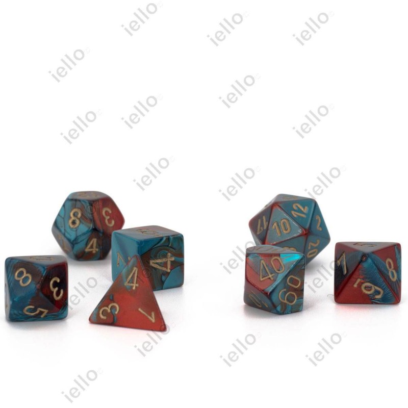 7 dés * gemini * Rouge & Sarcelle