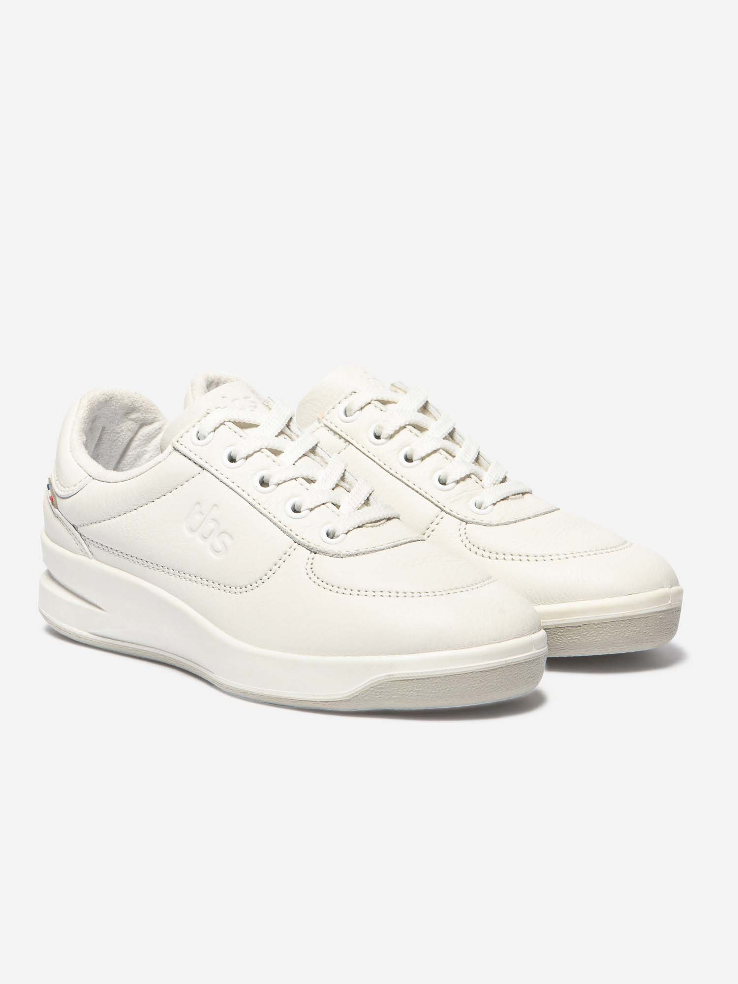 Baskets Femme Confort Brandy Dessus Cuir Blanc