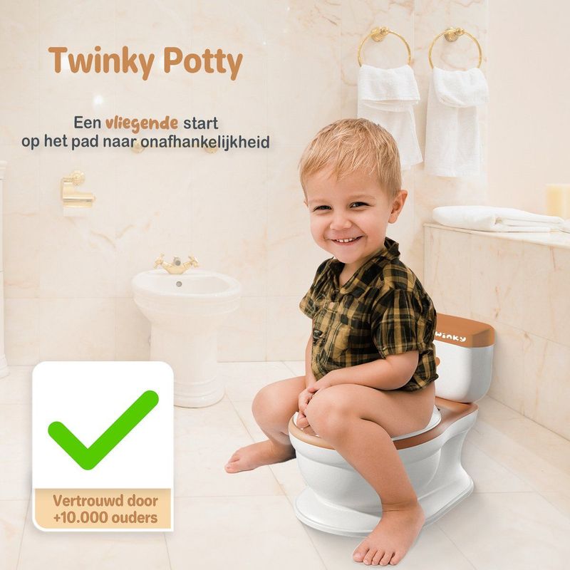 Twinky - Baby Potty - Compact - Inclusief Flush-geluid