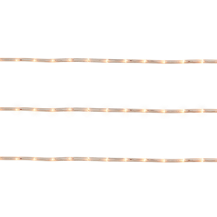 Guirlande lumineuse LED intérieure et extérieure blanc chaud câble noir 8 m