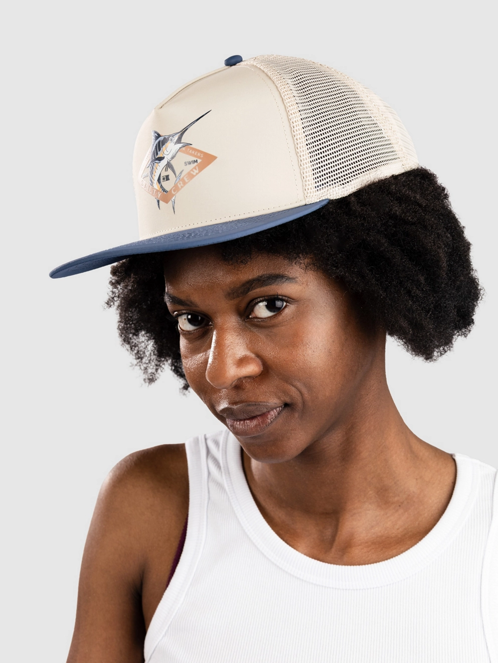 Salty Crew Diamond Marlin Trucker Cap oyster/slate