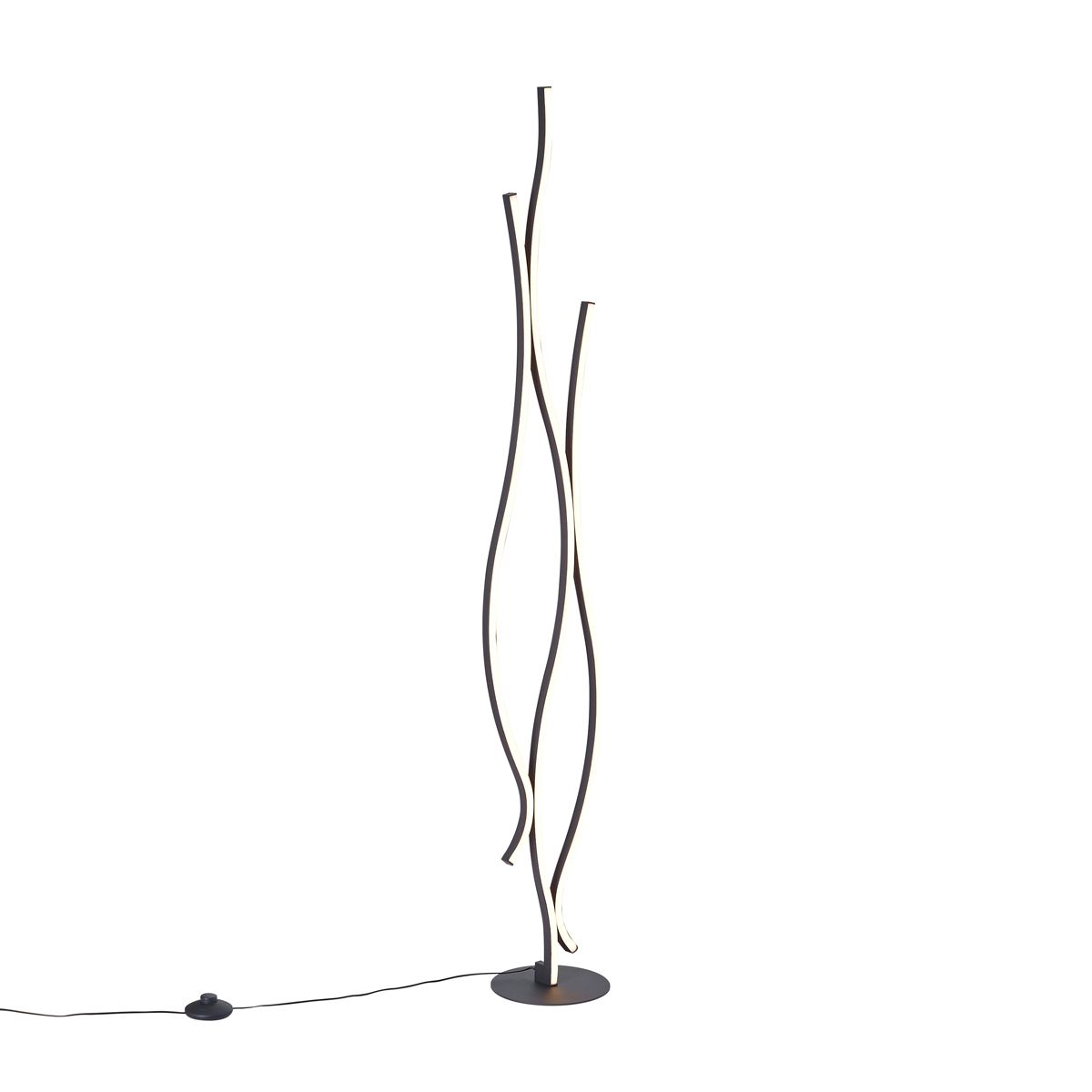 Design vloerlamp zwart incl. LED dimbaar - Ying
