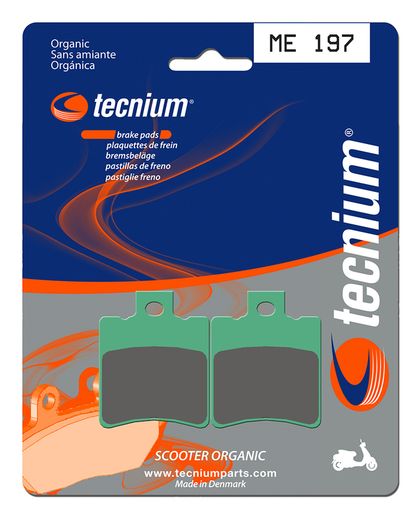 Plaquettes de freins Tecnium Scooter organique - ME197