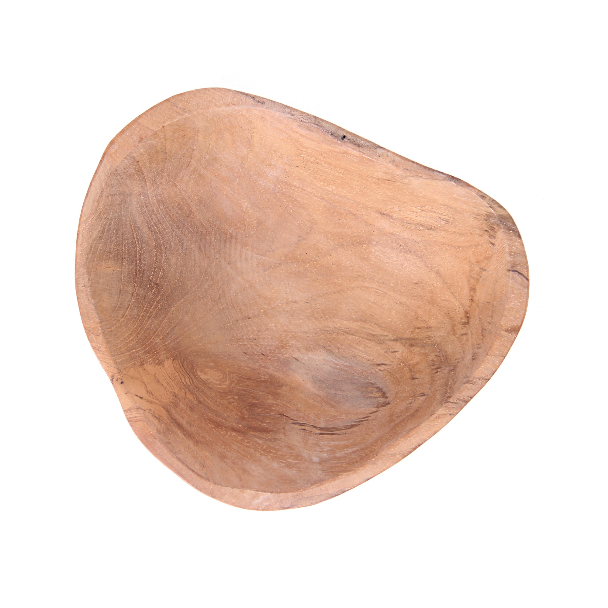 Schale aus Teak, natur, Ø 16 cm, H 3,5 cm von fischer's lagerhaus