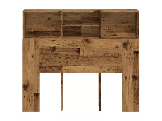 Armoire de tête de lit vieux bois 120x19x103,5 cm