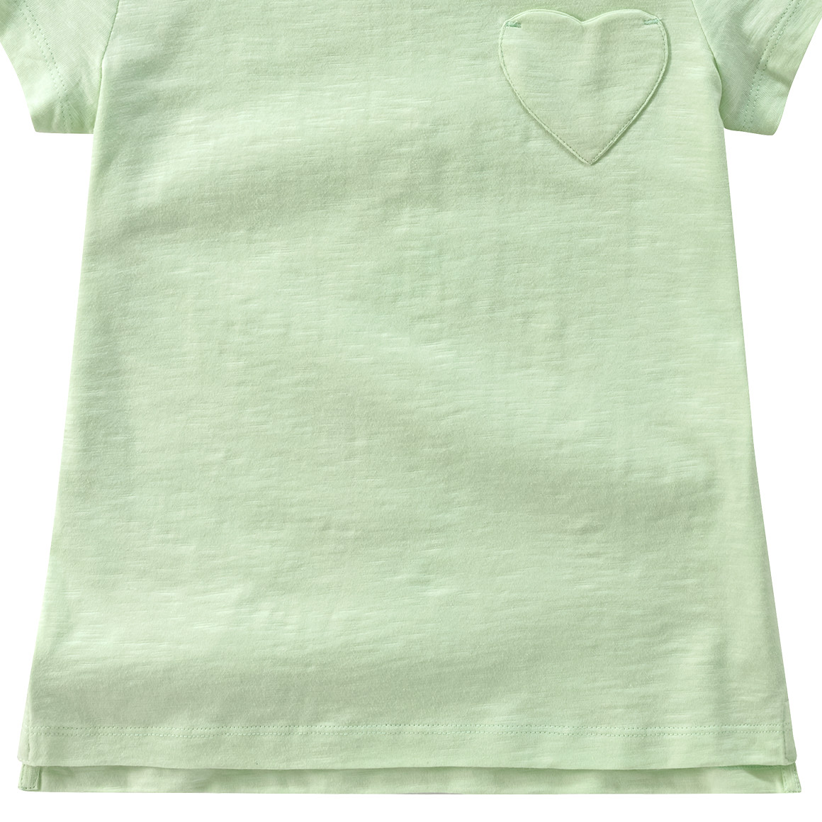 Topolino Mädchen T-Shirt mit Herz-Tasche hellgrün