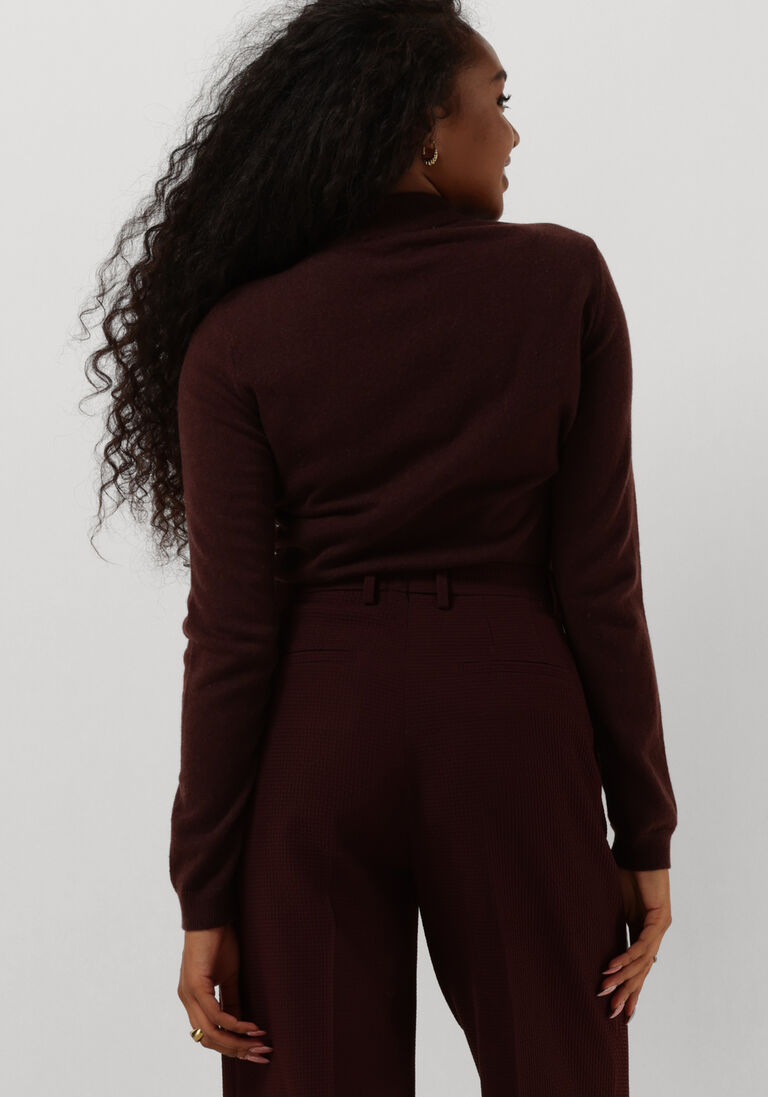 VANILIA bruine vanilia coltrui sheer cashmere rollneck