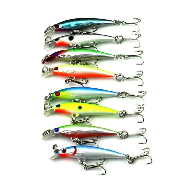 37-pack fiskesluk wobbler, Minnow mixed, Crankbait