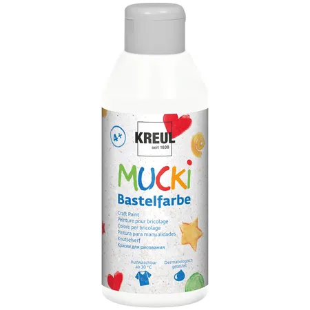 MUCKI Bastelfarbe Weiß 250 ml