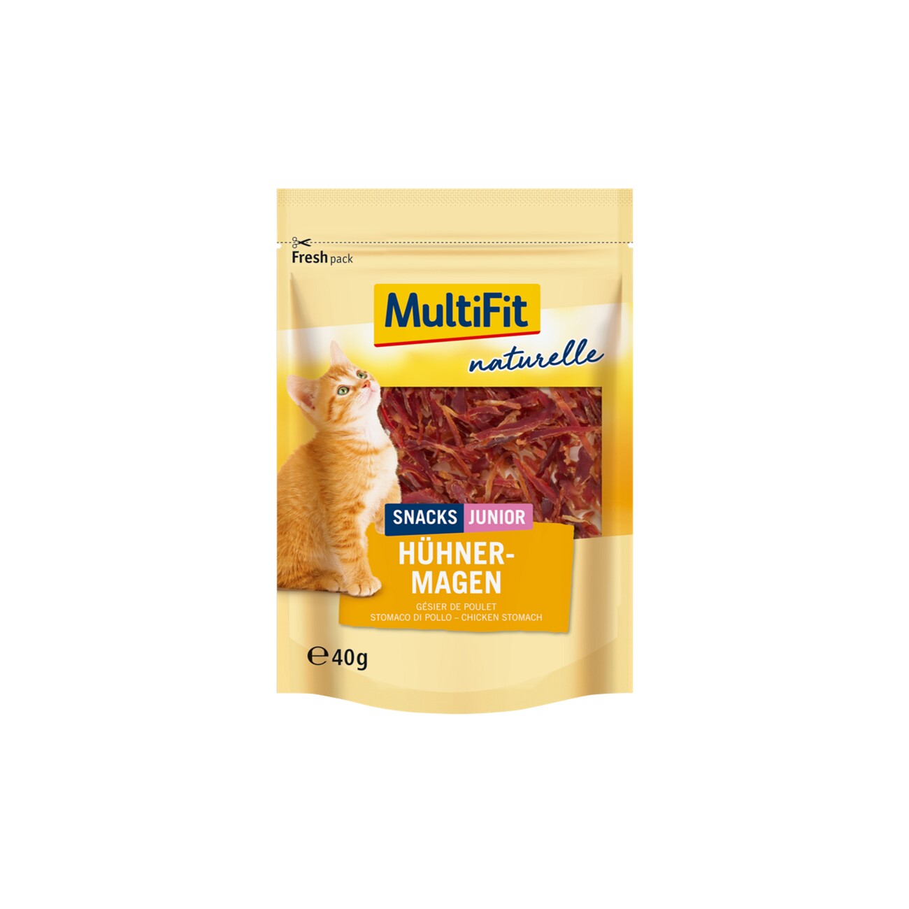 MultiFit naturelle Hühnermagen Junior 4x40g