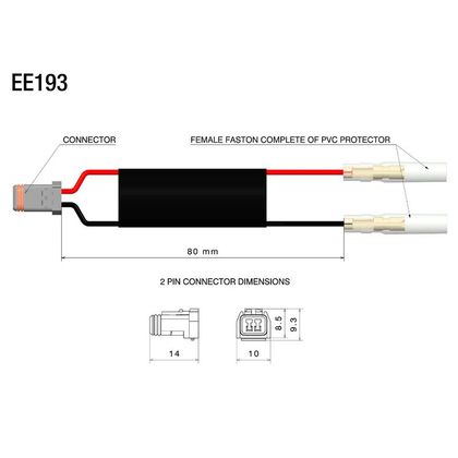 Connectique Rizoma pour Clignotant Arrière