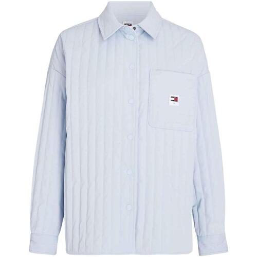 Tommy Jeans - TJW QUILTED OVERSHIRT Azul