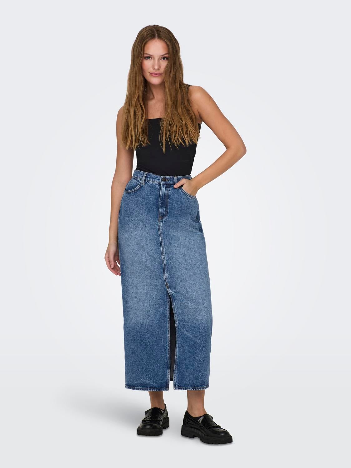 ONLCILLA Jeansrock Medium Blue Denim