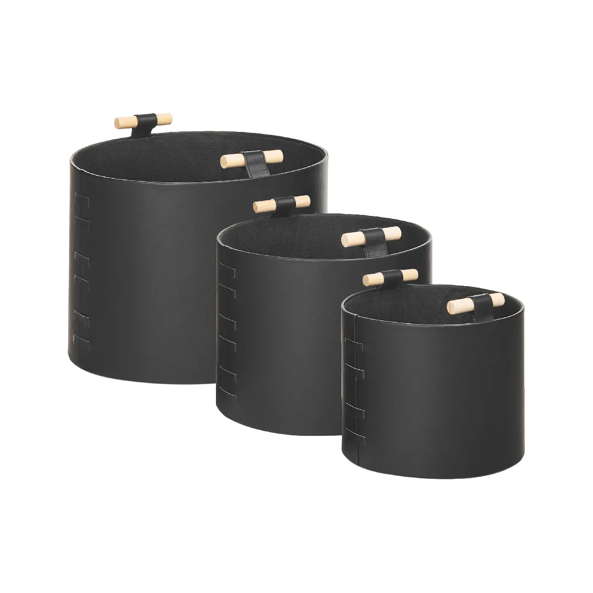 Beliani Paniers Cuir PU ARAM