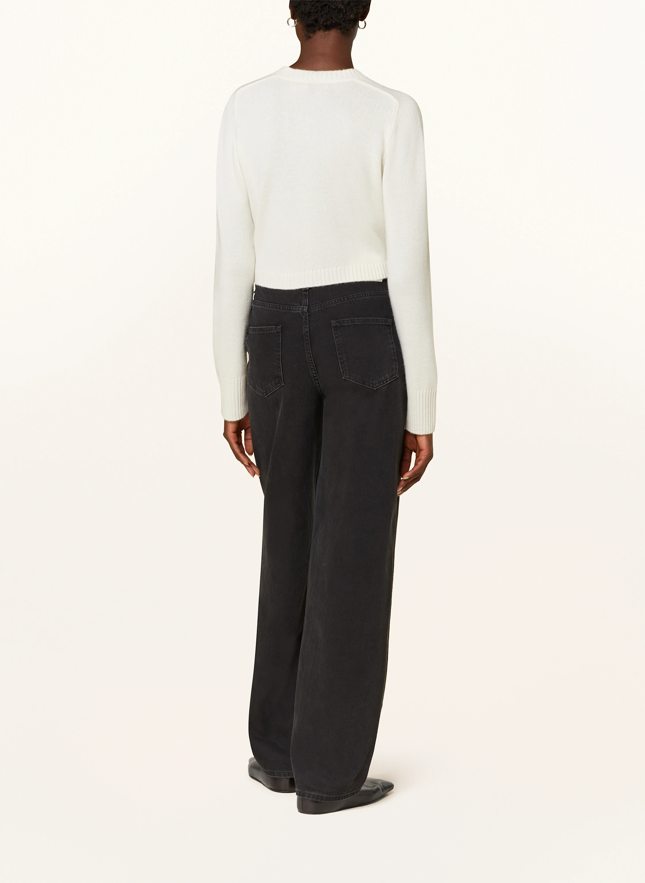 LOULOU STUDIO Cropped-Strickjacke ZEPHIR aus Cashmere