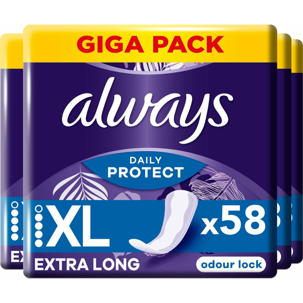 4x Always Inlegkruisjes Long Plus58 stuks