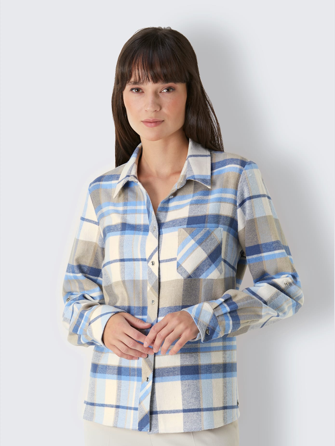 Chemisier laine et flanelle laine