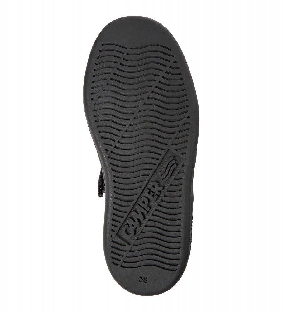 Tênis Camper Runner Four de couro, preto