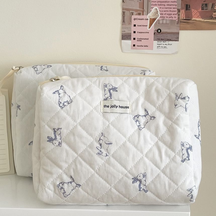 ZenlyHabit - Make-uptas / Clutch / Etui van konijnenstof (diverse ontwerpen)